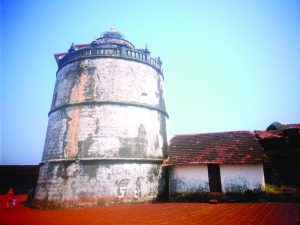Light House on the upper fort, Aguada. Old Light House city kemp