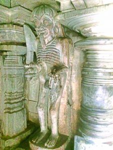 Mammoth Skeleton Statues rising from floor to crouncing at roof guarding the sanctum..